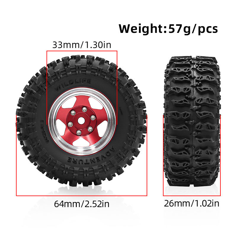 Набор из 4 шт. 1,3-дюймовых бе – обзор и цена Wheel Rim Rc