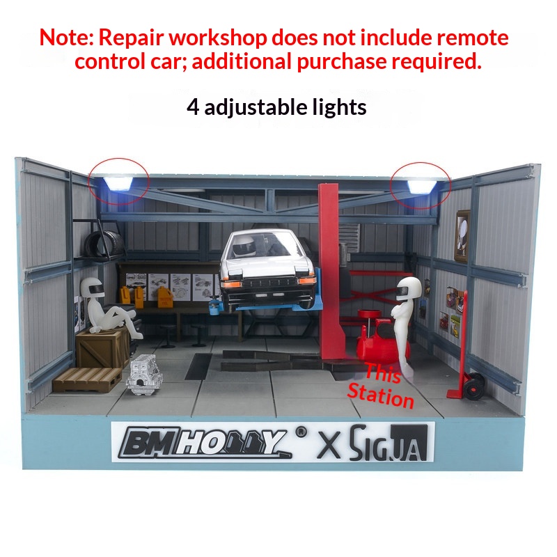 Модель гаража BM HOBBY 1/24 дл – обзор и цена Rc Hobby Workshop