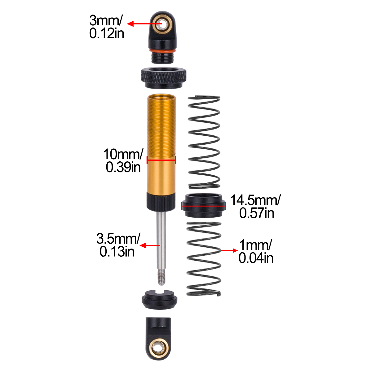 Металлический амортизатор 70-1 – обзор и цена Shock Absorber Rc
