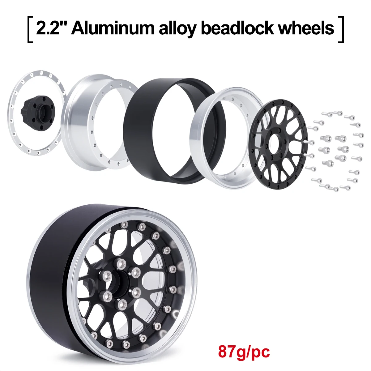 2,2-дюймовые алюминиевые колес – обзор и цена Wheel Rim Rc