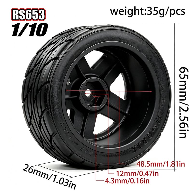 Шины WOWFU-1/10 для радиоуправ – обзор и цена Wheel Rim Rc